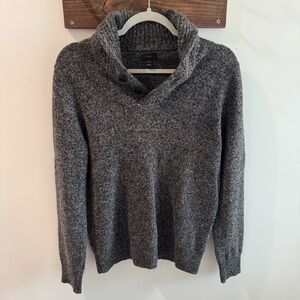 J Crew 100% Lambswool Shawl Collar Sweater Small